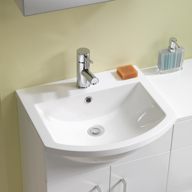 Q-Line Curved Resin Basin