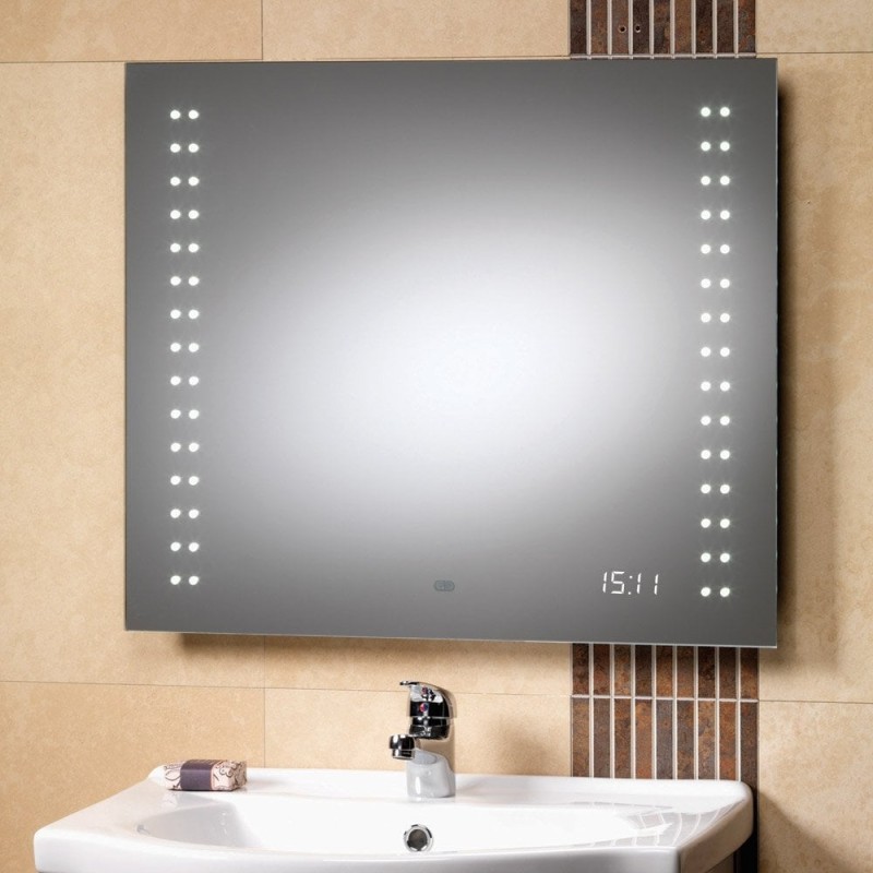 Discovery Mirror with LED Lights & Clock