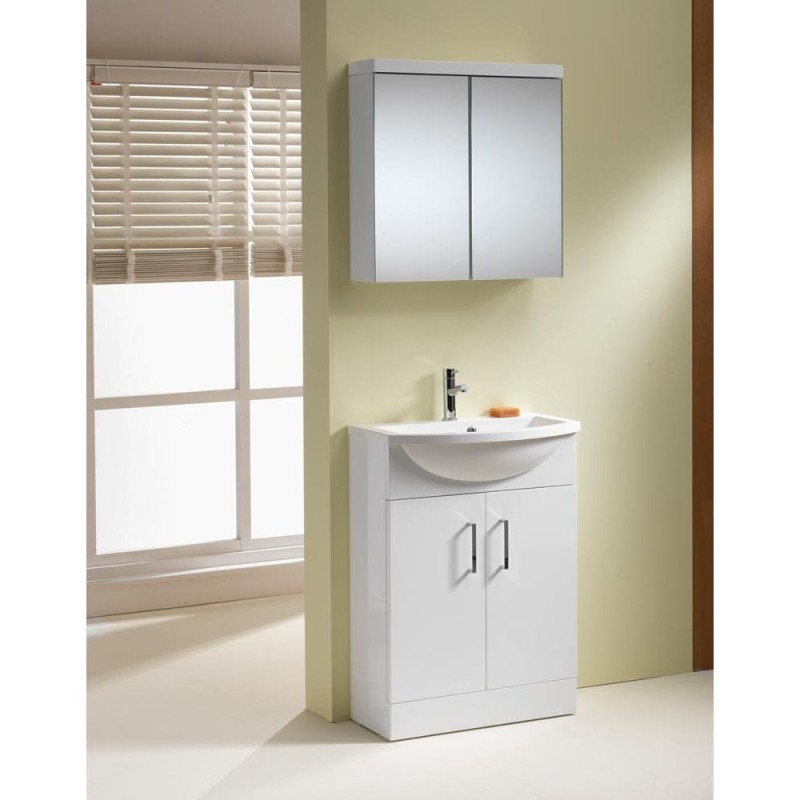 Eden 500 & 600mm Slimline Base Units & Basins - 250mm Depth (can also be used with WC Unit)