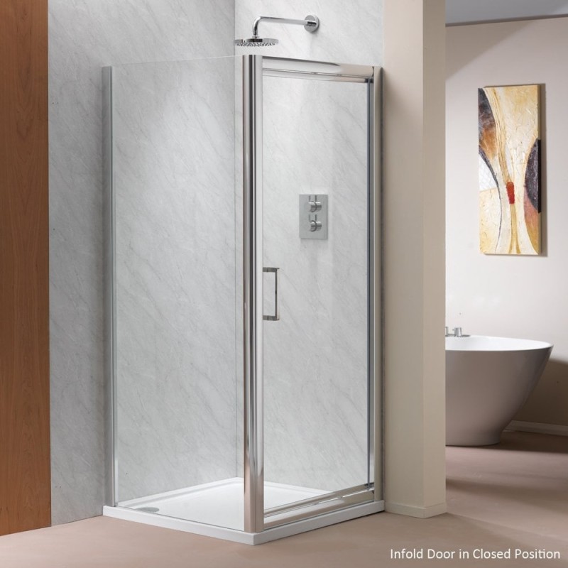 Ascent 8mm Infold Doors with Easy-Clean Glass