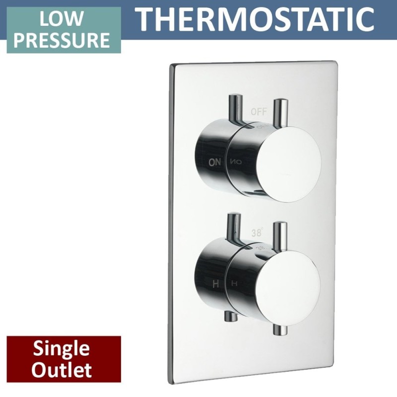 Ohio Twin Thermostatic Shower Valve with 1 Outlet (controls 1 function)