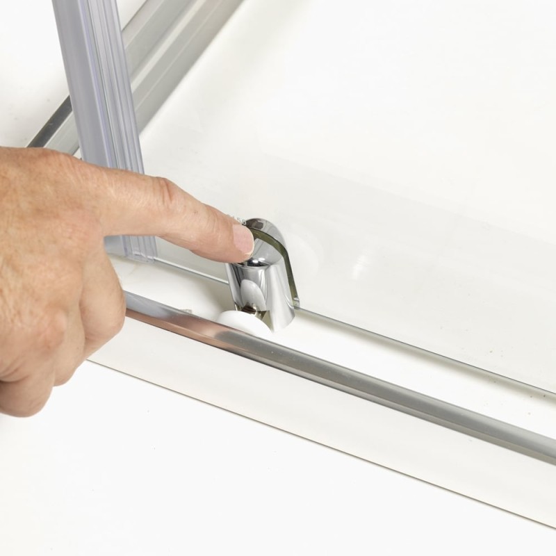 Ascent 8mm 1-Door Offset Quadrants with Easy-Clean Glass