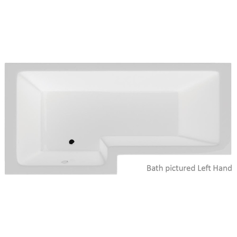 Vermont 'L' Shaped Shower Bath, Screen & Front Panel (Standard & Superspec) - 1500 & 1700mm