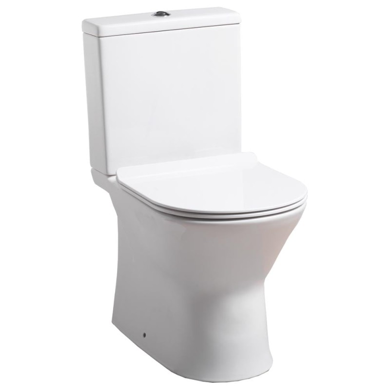 Venice Rimless Closed Sided WC including Soft Close Seat