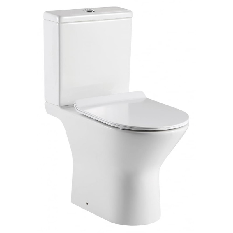 Venice Rimless Open Sided WC including Soft Close Seat