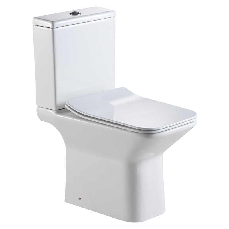 Verona Rimless Open Sided WC including Soft Close Seat