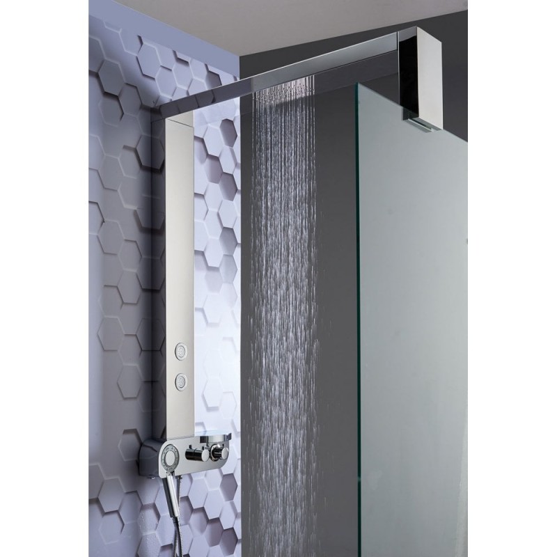 Monza Shower Column with Integrated Rainfall Head, Body Jets & Shower Kit