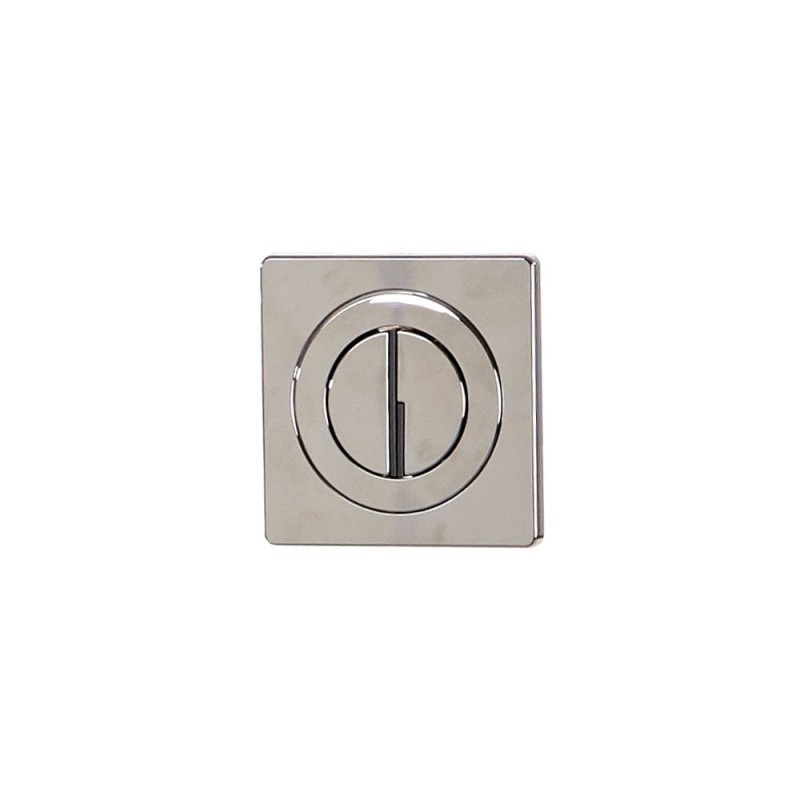 Chrome Push-Button Back Plate (For Genesis Concealed Cistern)