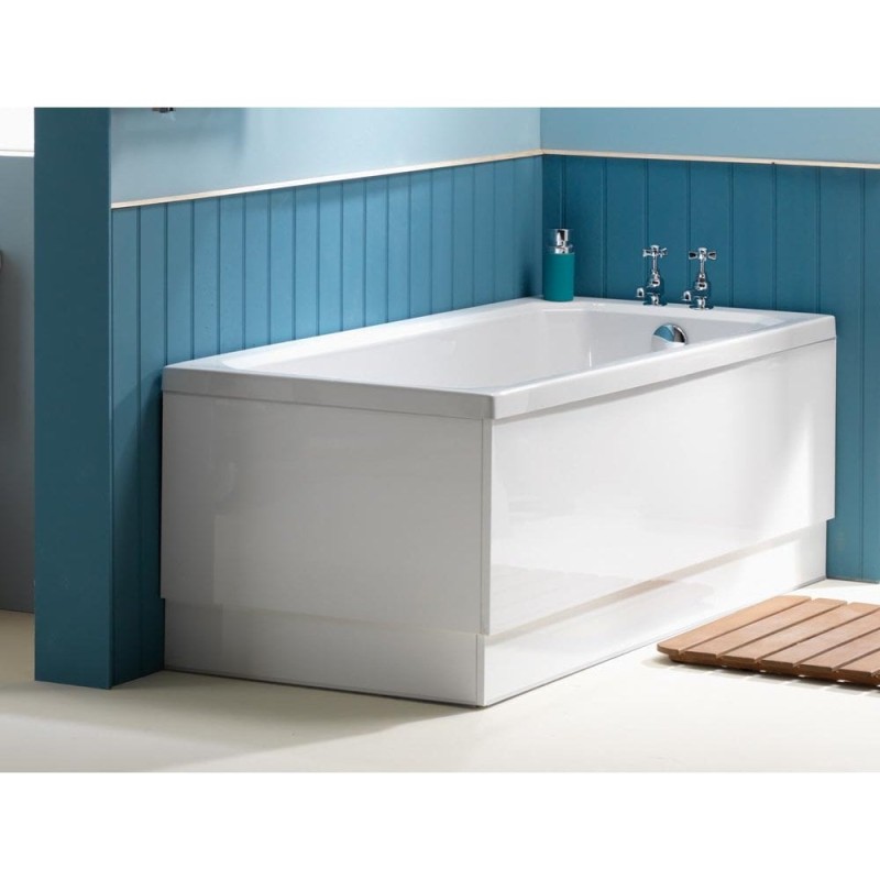 QX Plain Gloss White Wooden Bath Panels