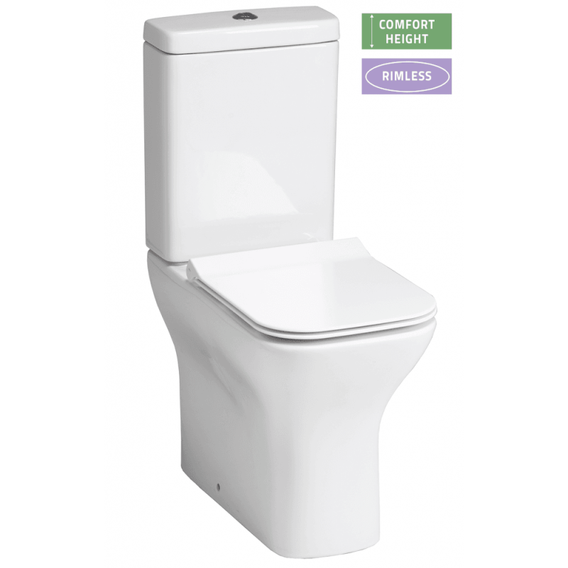 Cornell Comfort Rimless WC including Soft Close Seat