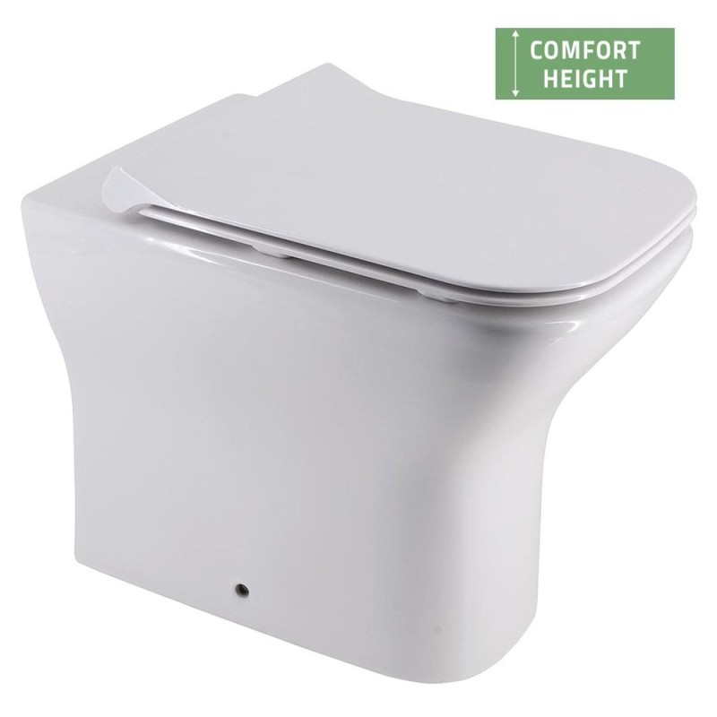 Cornell Comfort Rimless Back-to-Wall Pan & Soft Close Seat