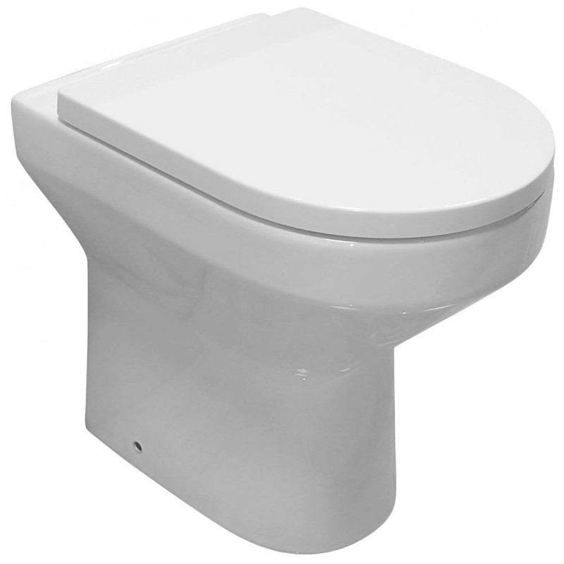 Evora Tall Rimless Back-to-Wall Pan & Soft Close Seat
